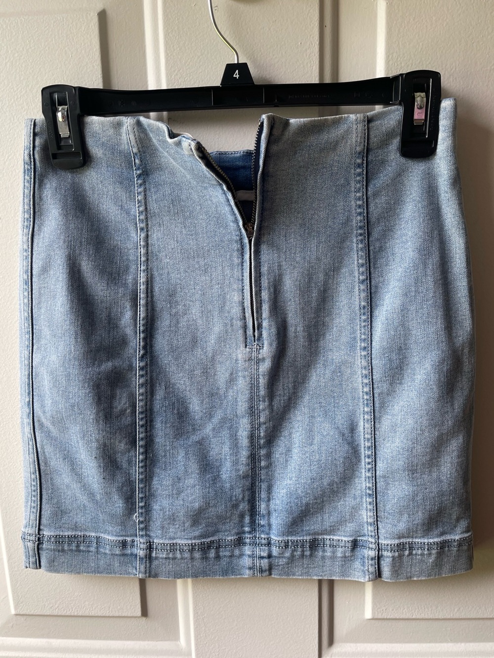 Jolt Light Blue Denim Mini Skirt - Picture 3 of 3